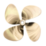 Michigan Dyna Quad NiBral Propeller 23" LH