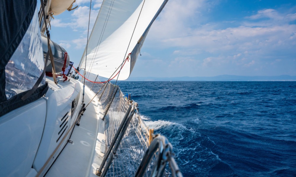 Image of the side of a sailboat